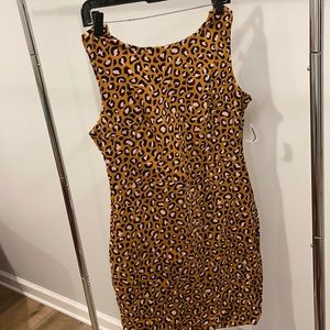 Neutral cheetah print dress